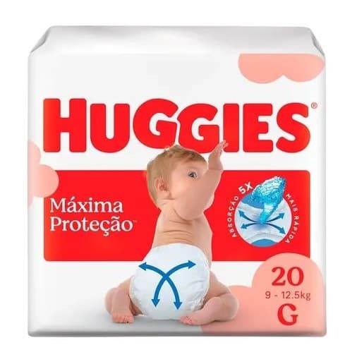 Fralda Descartável Huggies Máxima Proteção