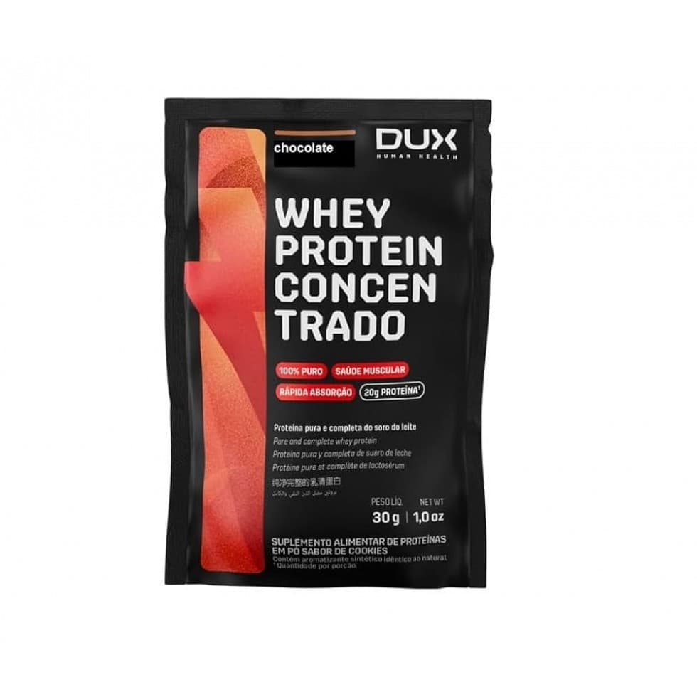 Whey Protein Concentrado (Sachê 30g) - Sabor: Chocolate