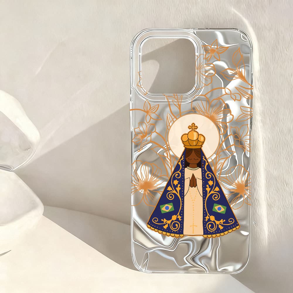 Anti-Risco Ondulação De Água Nossa Senhora Capinha Capa Para Redmi 9A 9T 10C 12 12C 13 13C 14C A2 A3 A5 4G Anti-Impacto