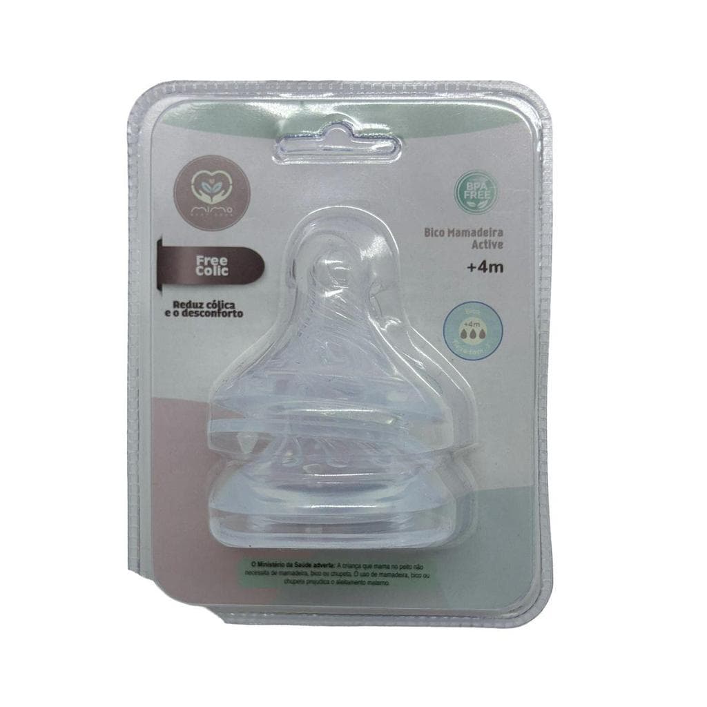 Bico Mamadeira Active Com 2 Silicone Big Universal