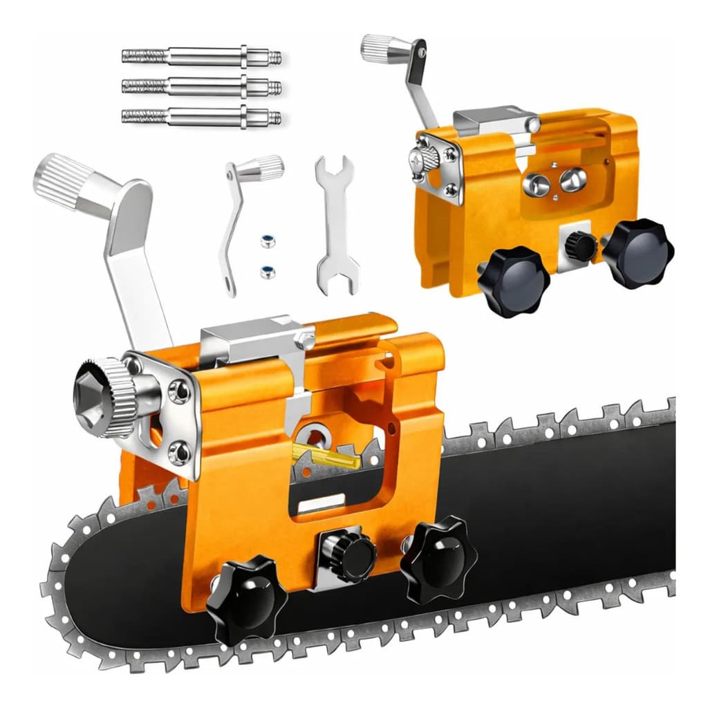 Afiador Corrente Motosserra Manual Profissional Portátil Ajustável Kit Completo Universal