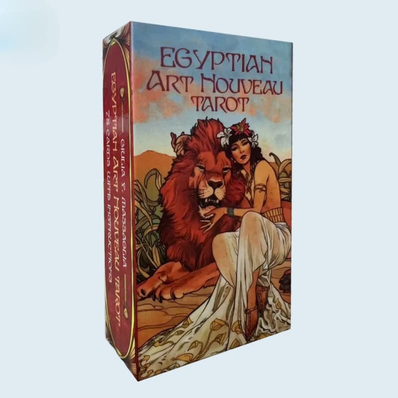 Baralho de Tarô Art Nouveau Egípcio, significado de baralho de oráculo, jogo de tabuleiro para festa em família, cartas