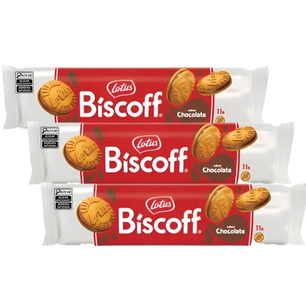 Biscoff Biscoito Recheado Chocolate Importado 110g - 3 Unid