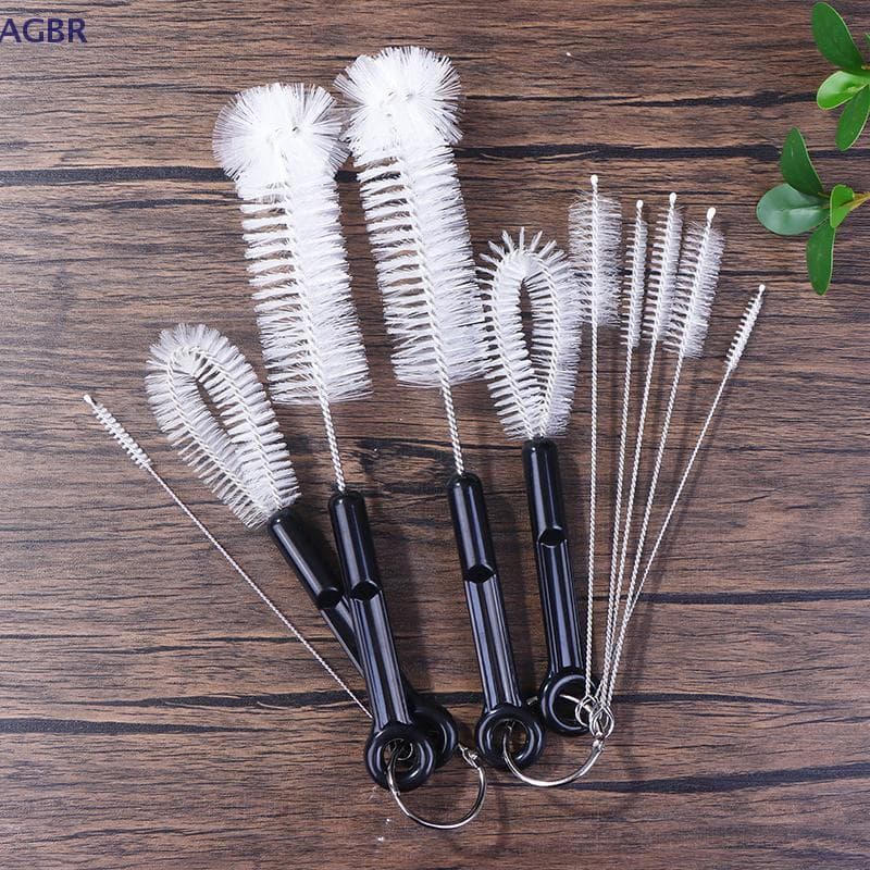 [AGBR] Conjunto De Escova Para Limpeza De Mamadeiras De 3/7 Unidades Purificador De Mamadeira Esfoliante De Palha Multif