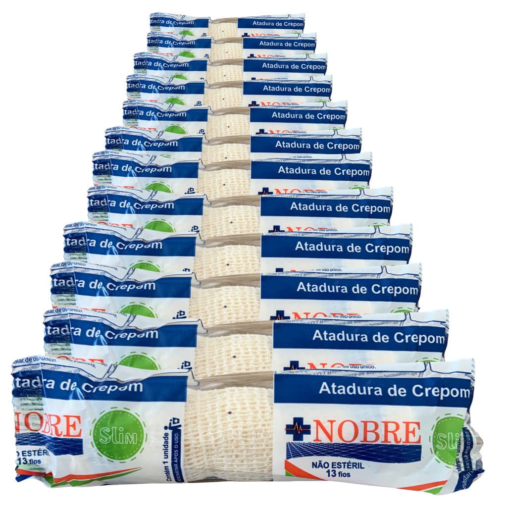 120x Faixa atadura de crepom kit 15cm x 1,8m curativo algodão faixa ortopédica lesão envio imediato