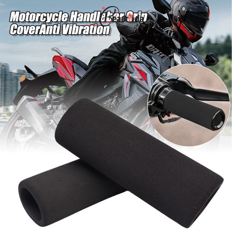 1 Par De Motocicletas Punhos De Motos Capas De Esponja/Capa De Espuma De Conforto De Tamanho Padrão Universal/Acessórios