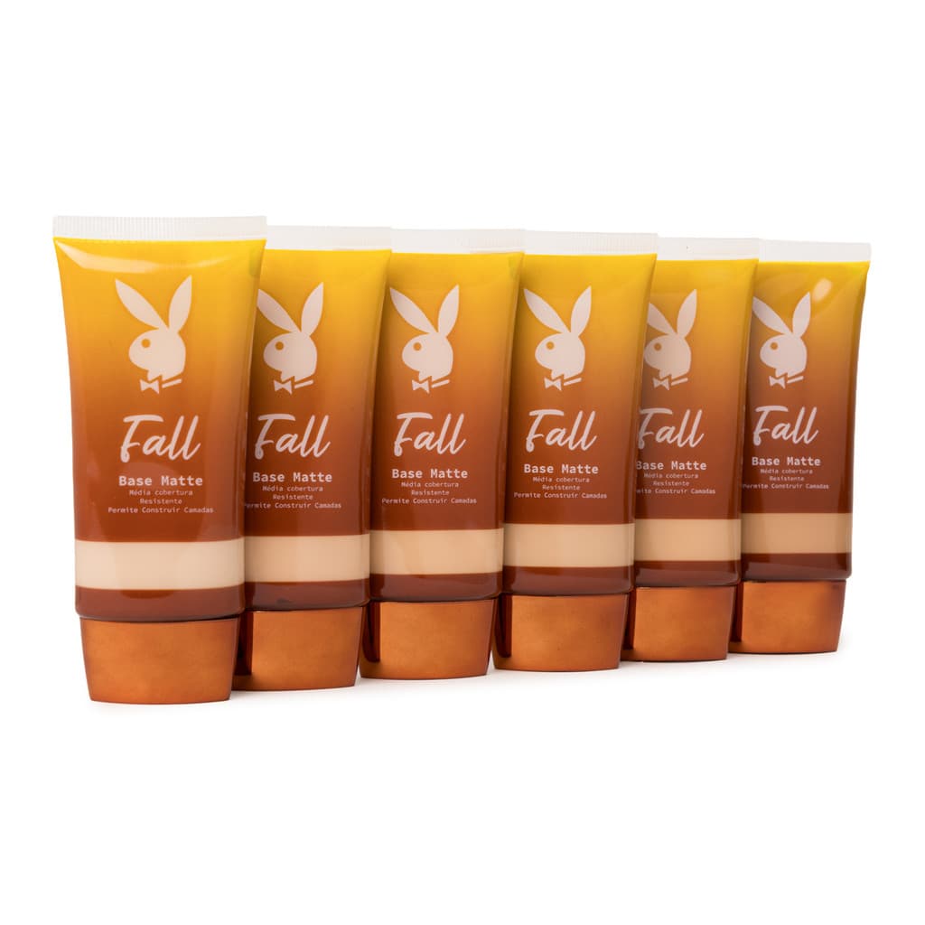 Base Líquida Matte Fall Playboy Acabamento Natural e Longa Duração