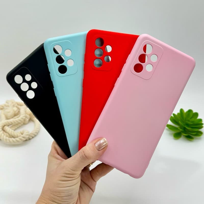 Capa Para Samsung Galaxy A52 Silicone Aveludada Capinha de Celular