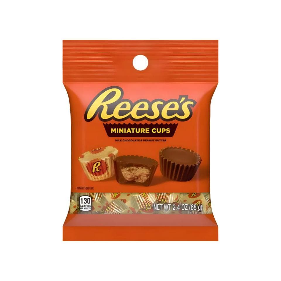 Chocolate Reese's Miniatures Cup Bag 68g - Importado