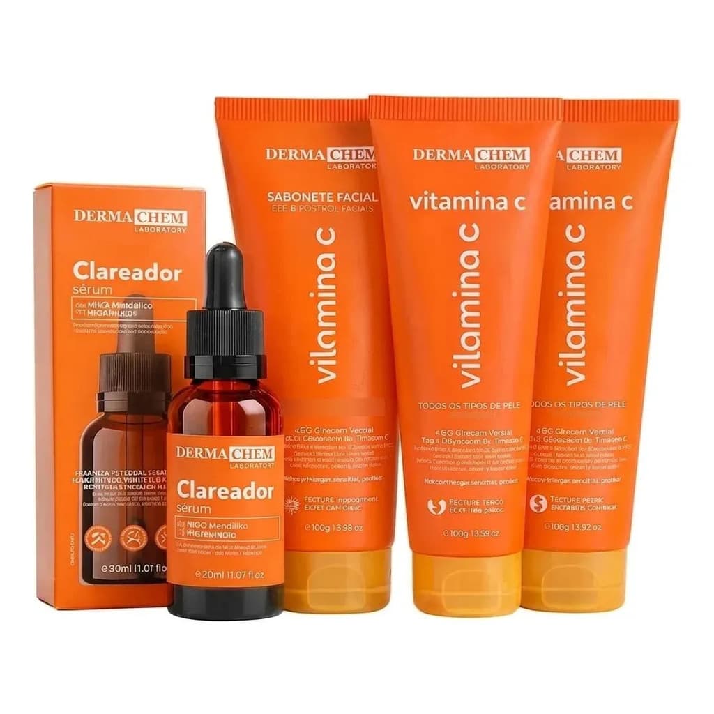 Skincare Anti-idade Vitamina C Clareador+sérum Clareador
