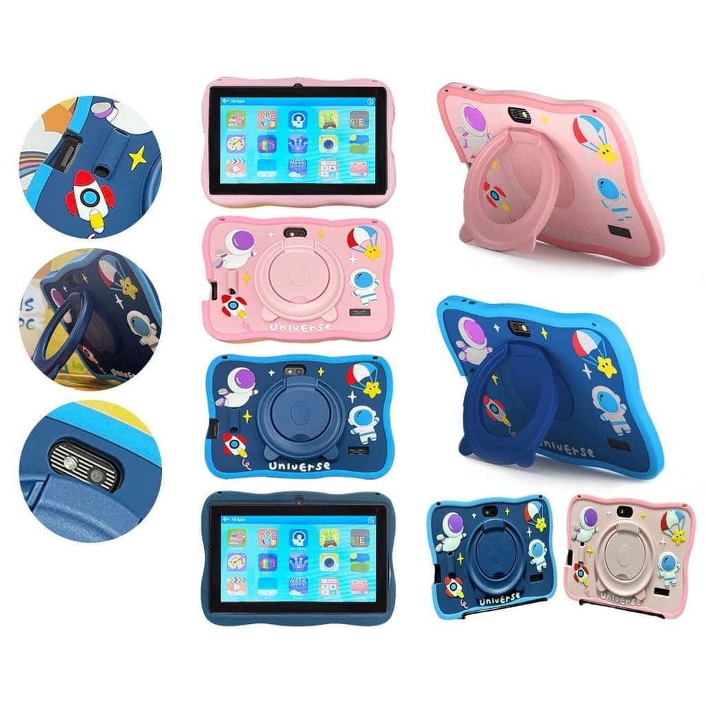 Tablet Infantil WiFi 7'' 128GB - 6GB RAM Educacional Android Quad Core Câmeras Duplas - BINGO