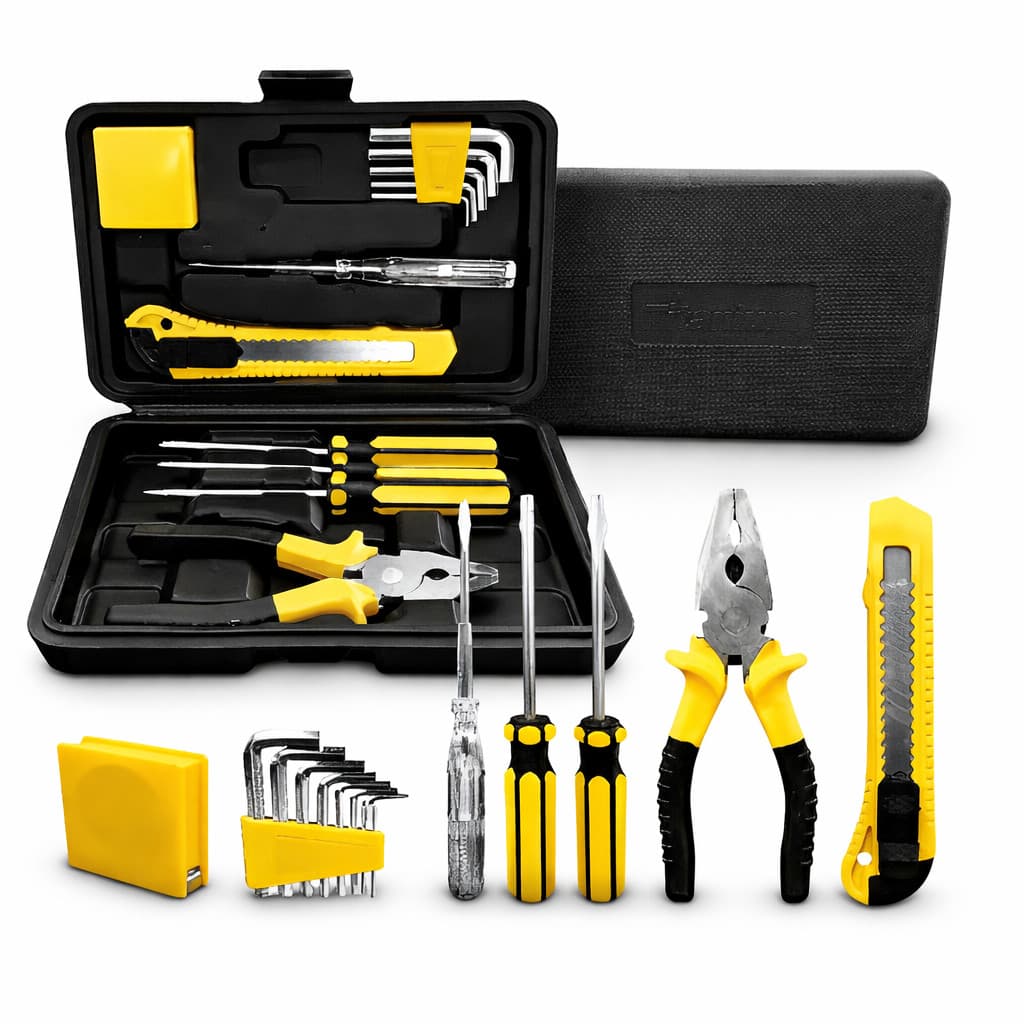 Kit de Ferramentas 12 Peças Titanium com Maleta – Completo para Casa e Oficina