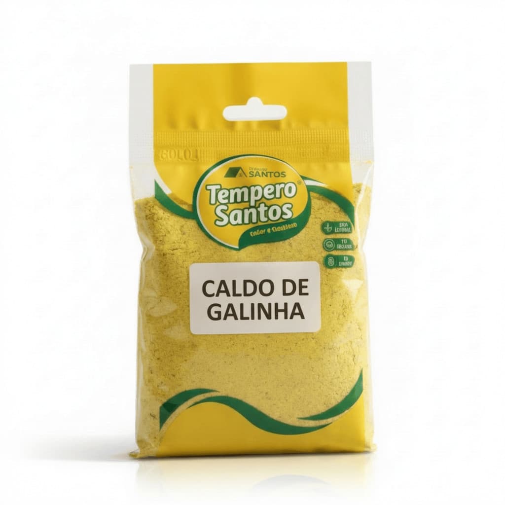 Tempero Caldo De Galinha - 500g Premium Puro | Para Aves, Sopas E Arroz - Tempero Santos