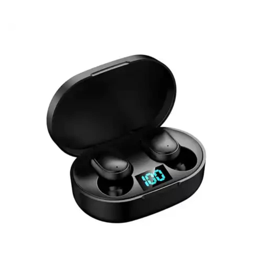 E6S Fone Fones De Ouvido Bluetooth Sem Fio Com Display LED