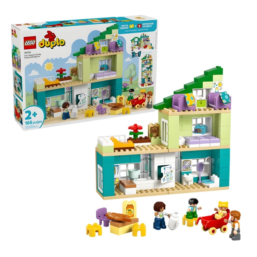 Blocos de Montar Casa de Família Moderna 3x1 Com figuras 10470 - LEGO