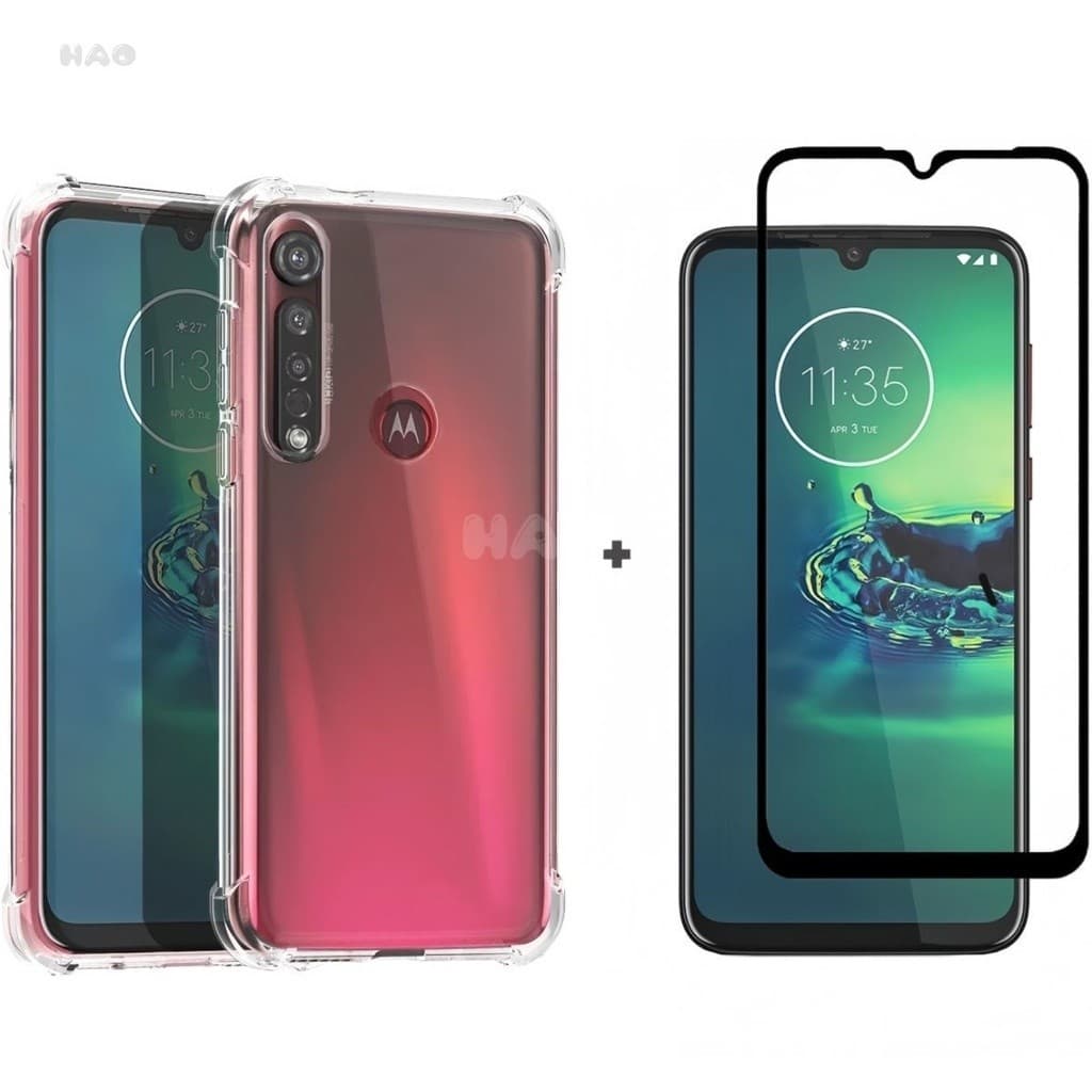 Película e Capa Capinha Para Motorola Moto G8 Plus