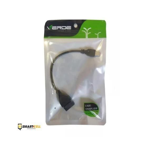 Adaptador OTG Micro USB V8 para Celular Android Tablet Pendrive Teclado Mouse - Marca Verde