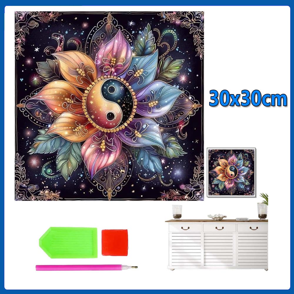 30x30cm Estrela de Tai Chi Pintura Diamante 5D Pintura de Diamante Conjunto De Pintura Conto De Quadrado 5D Kits