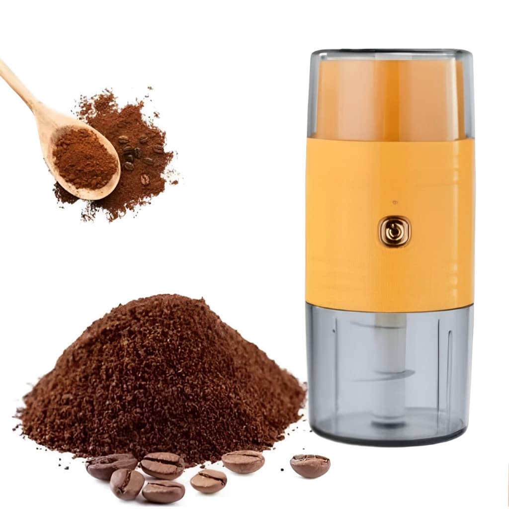 Processador Moedor De Grãos Café Picador De Alimentos Triturador De Carnes Kit 2 em 1 Recarregável