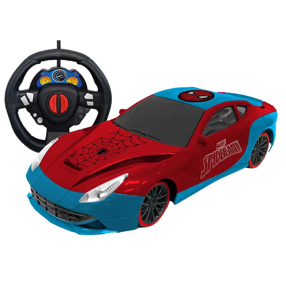 Carrinho De Controle Remoto Spider Man Autoracing - Candide