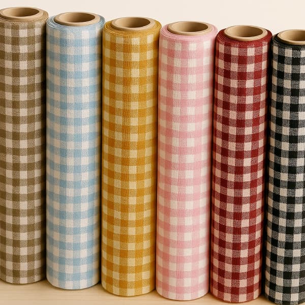Tecido Tricoline Fio Tinto Xadrez P Várias Cores Mesa 100% Algodão Bolsas Luxo Patchwork Mesa Posta