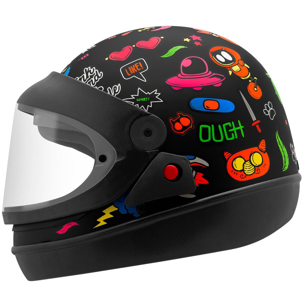 Capacete Moto Integral Fechado Automatico Pro Tork Sport Moto Universe Urbano Passeio