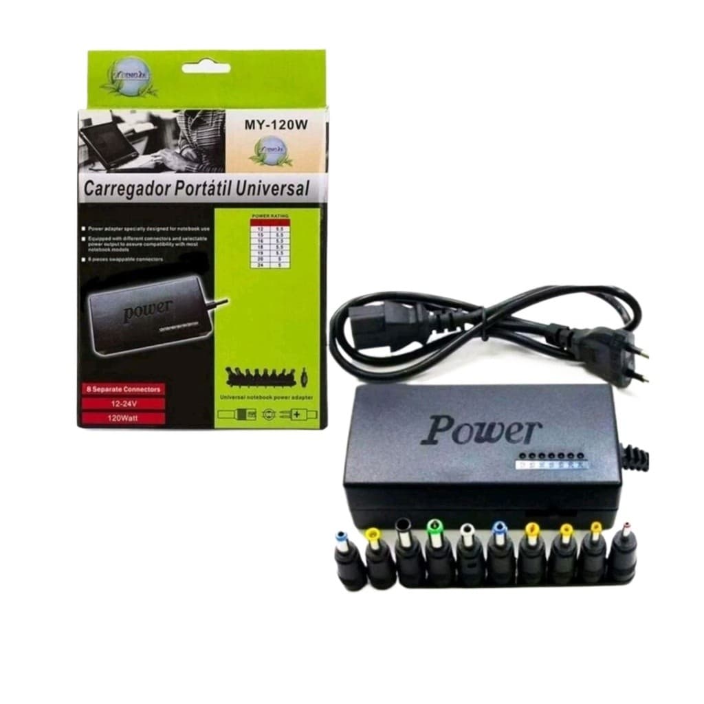 Fonte Carregador Universal Notebook Laptop Computador 120W