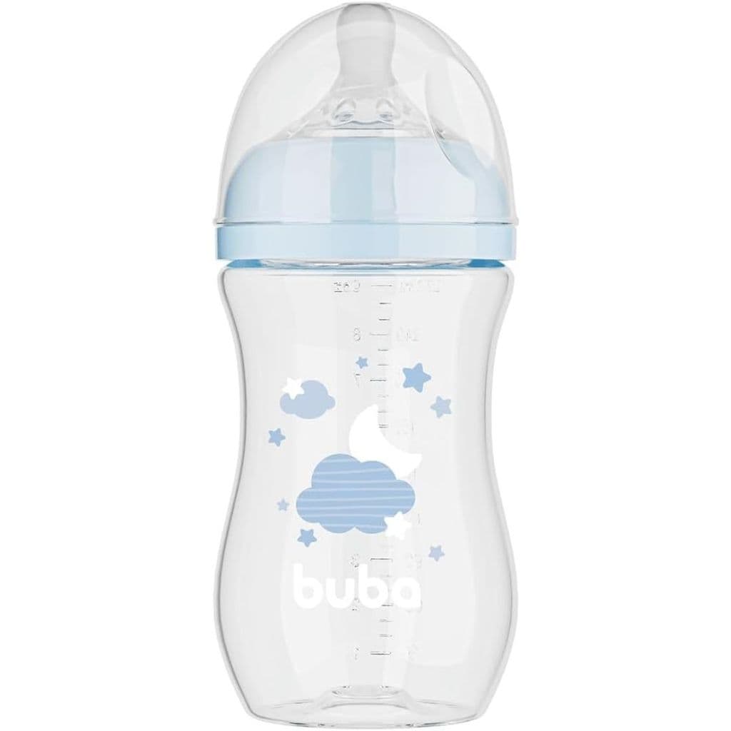 Mamadeira Easy Flow Nuvem Azul 270ml Buba 17259