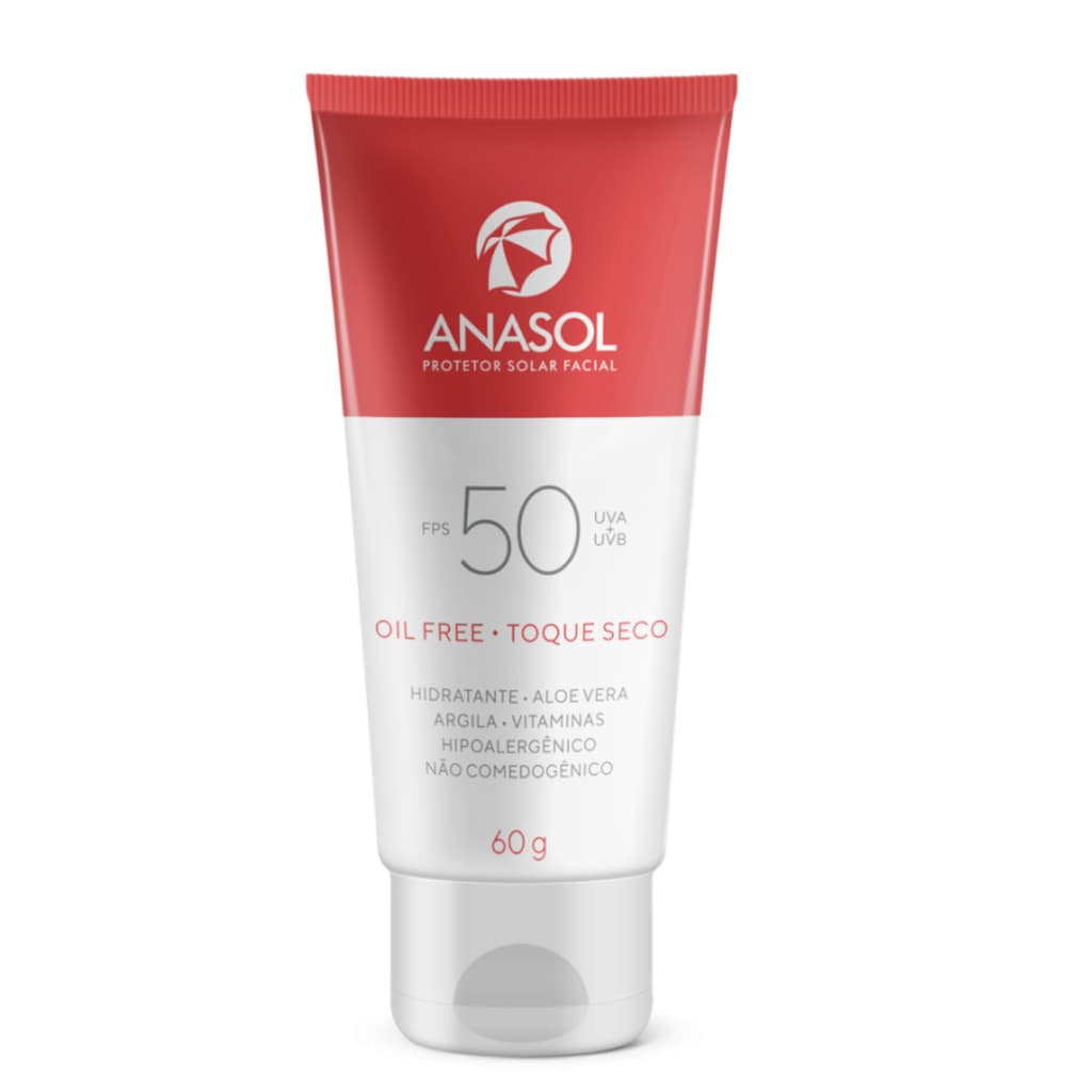 Protetor solar facial roque seco fps 50 Anasol 60g
