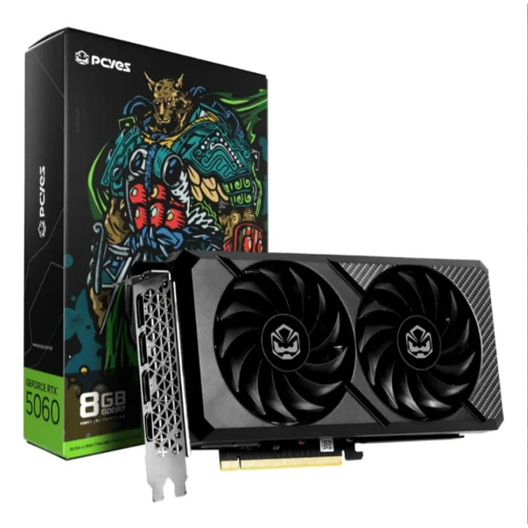 Placa De Vídeo Pcyes Rtx 5060 8gb Gddr7 128bit Gamer