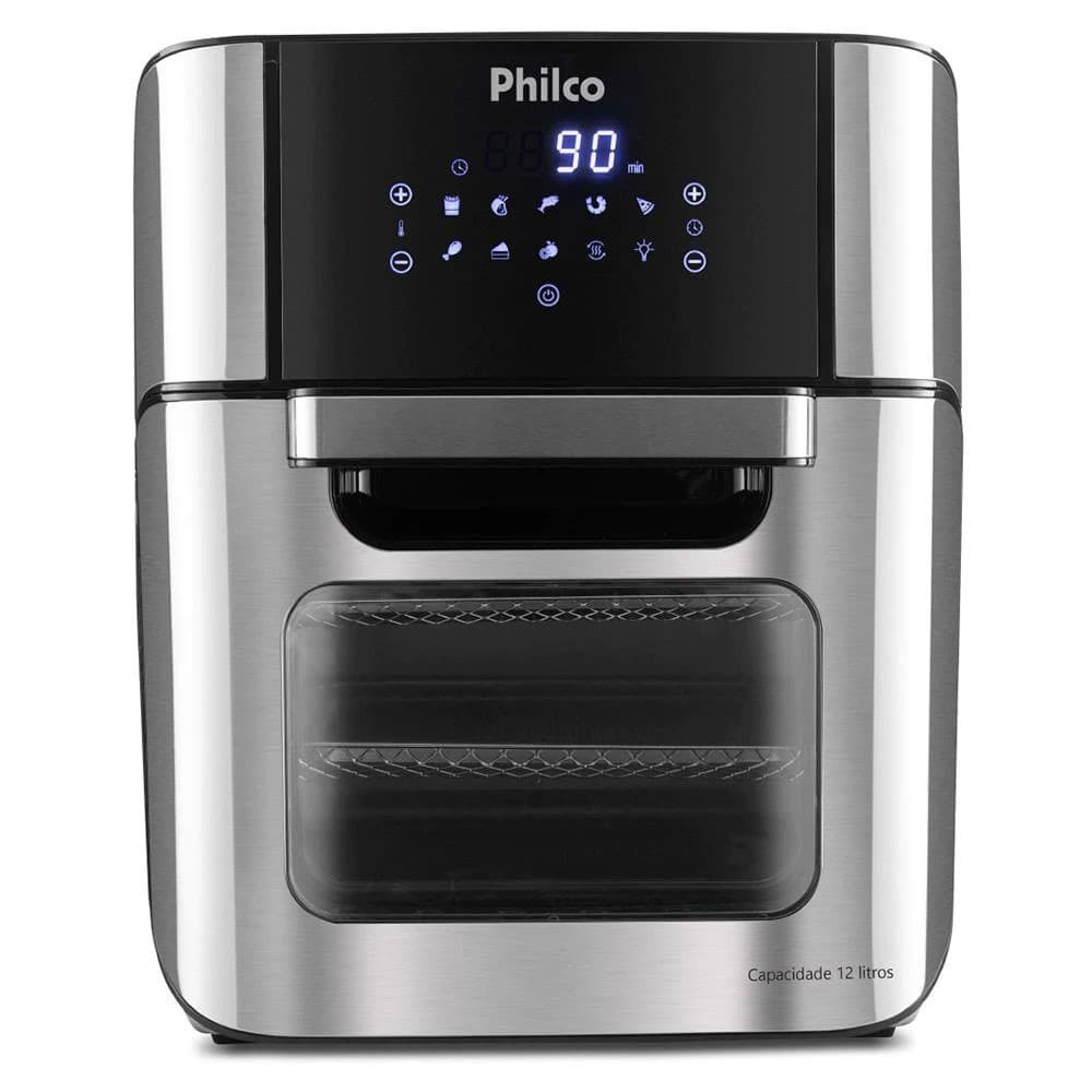 Fritadeira Elétrica Sem Óleo Air Fryer Oven Philco 12L PFR2200 Preta