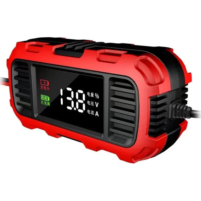 Carregador 12v 2a 24v 5a Inteligente Display Digital Para Veicular 4Ah-140Ah 30w