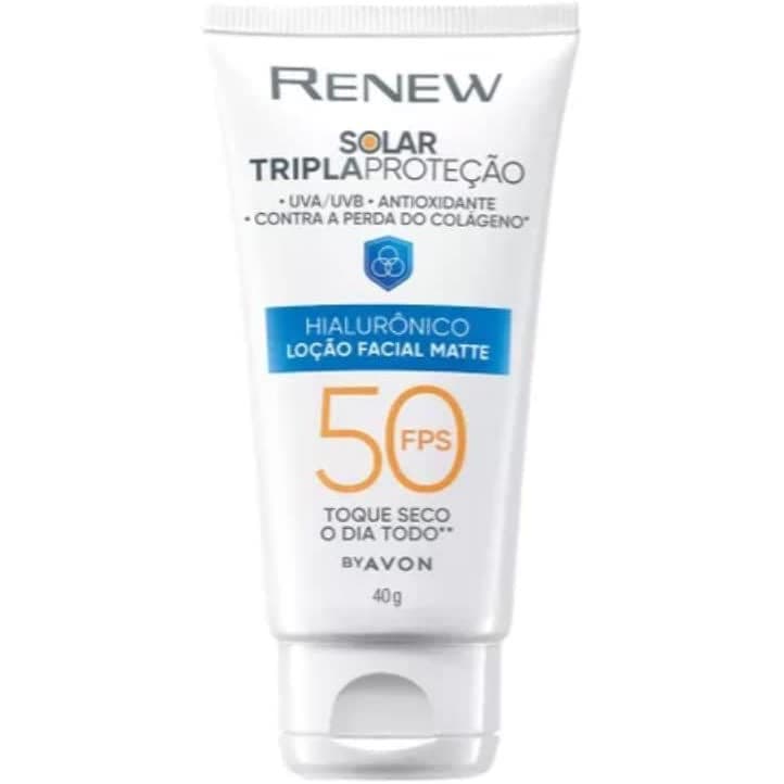 Protetor Solar Com Tripla Proteção Renew Matte FPS 50 - 50g