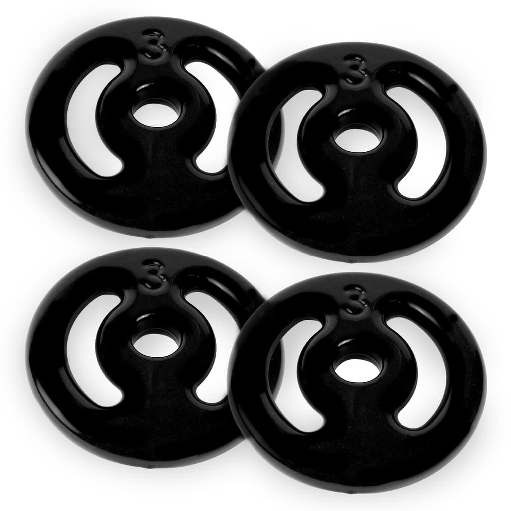 Kit 2 Par Anilhas 3kg Para Treino  Musculação Academia