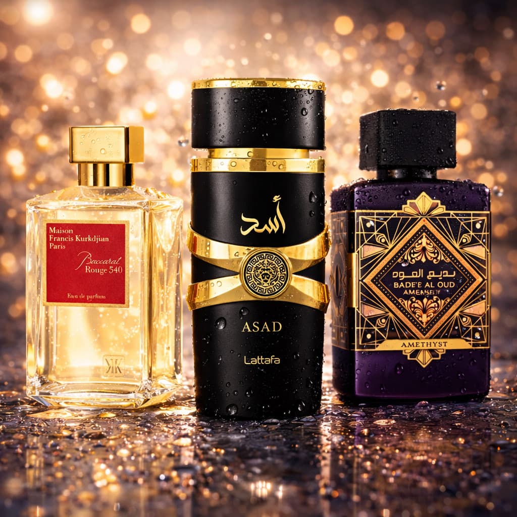 Perfume Árabe Masculino Importado Essência Concentrada Alta Fixação Amadeirado Aroma Intenso Kit 3
