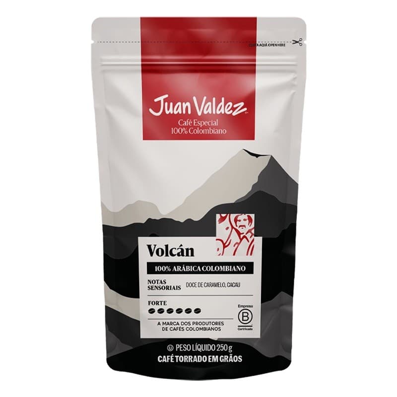 Café Em Grãos Colombiano Juan Valdez Premium Vulcan 250Gr