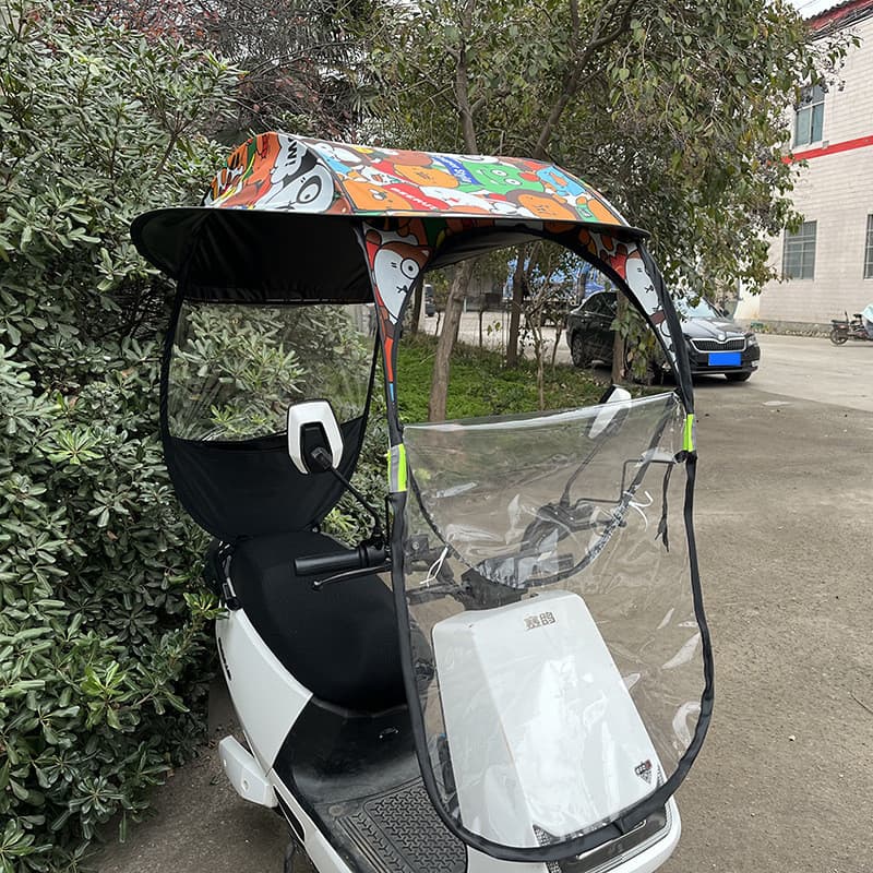 Guarda-sol para Veículos Elétricos, Bicicletas Elétricas e Motocicletas, Proteção contra Sol e Chuva, Novo Modelo de Gua