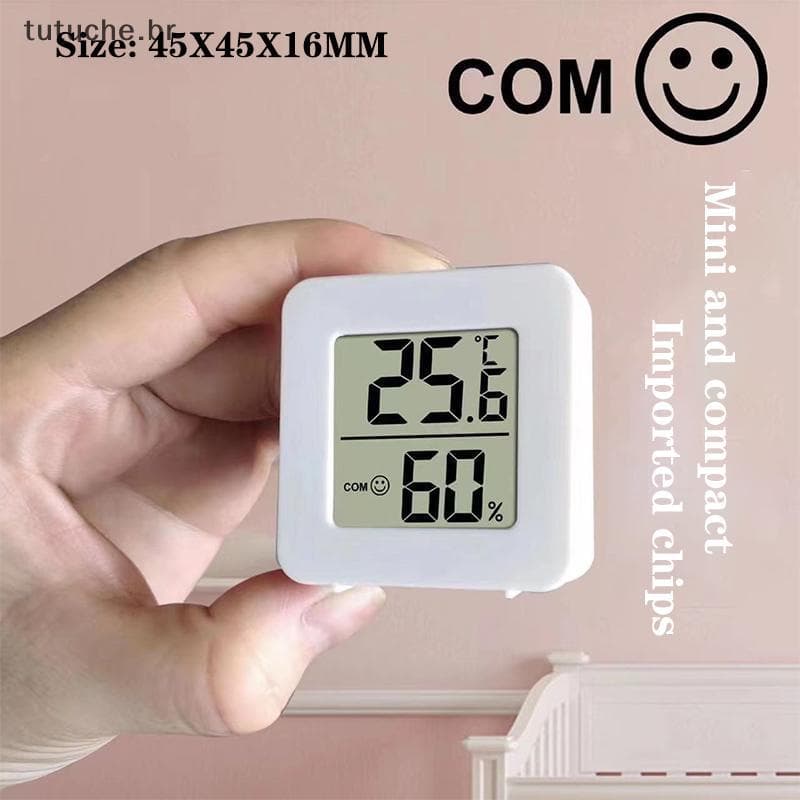 TU Termômetro De Precisão Doméstica Mini Interno LCD Digital Temperatura Sala Higrômetro Medidor Sensor Umidade BR