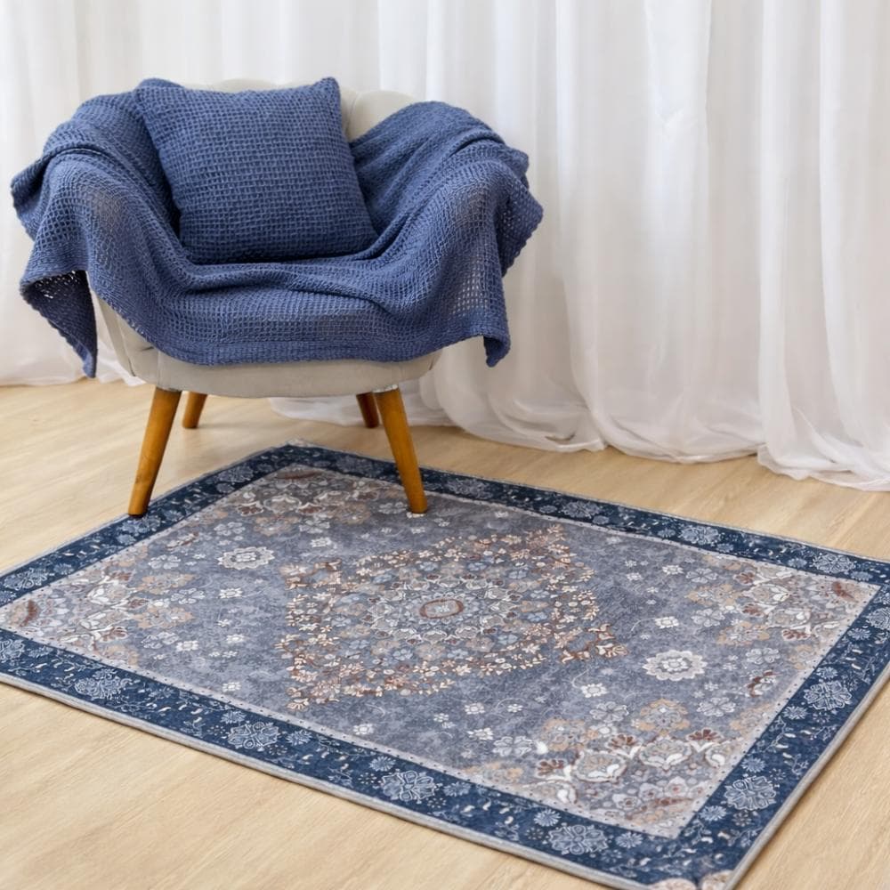 Tapete Sala Decorativo Flannel Fluffy Antiderrapante Para Sala de Estar e Quarto