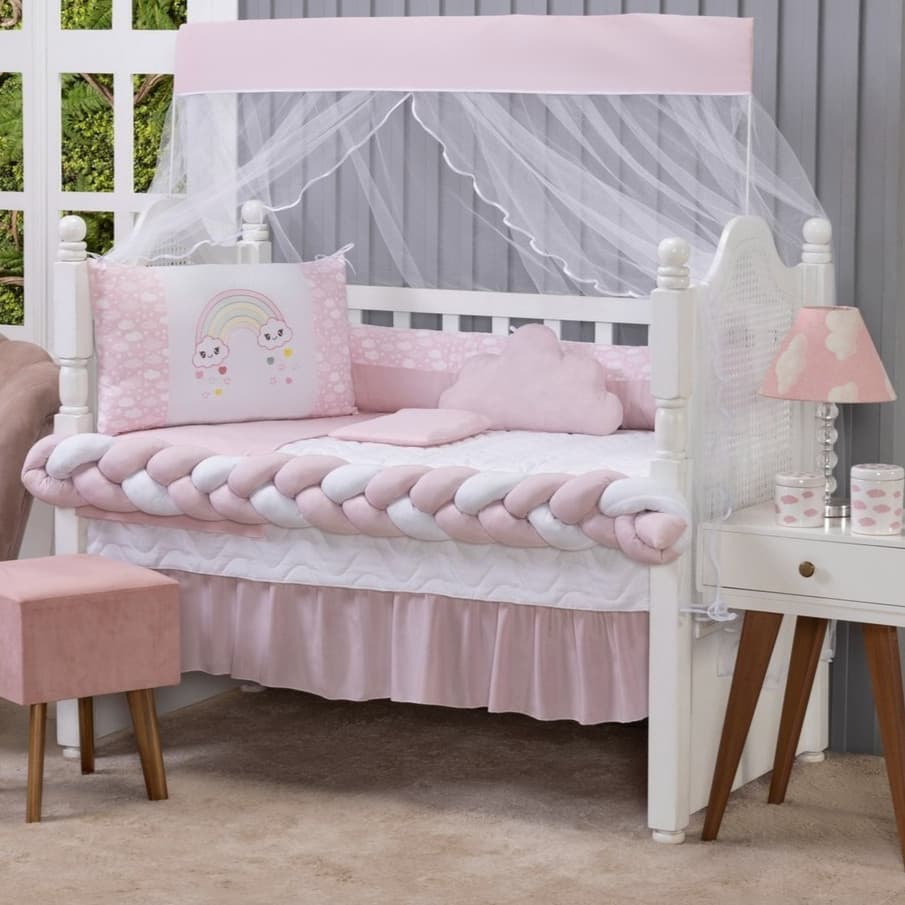 Kit Berço 10 Peças Americano Enxoval de Bebê Estampado Menino e Menina Promoção