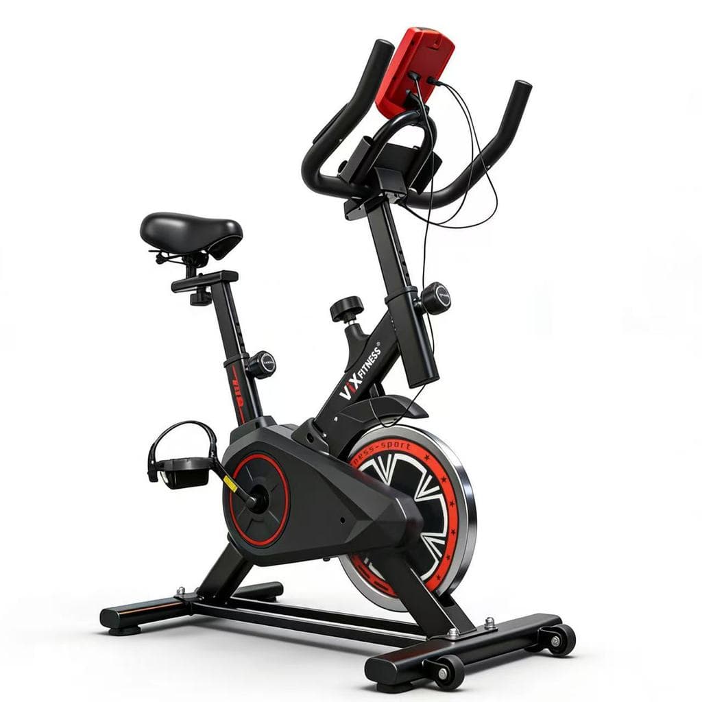 Bicicleta Ergométrica Spinning Vix Fitness 6kg Mecanica Cardio Com Roda De Inércia Digital Academia Residencial 2026