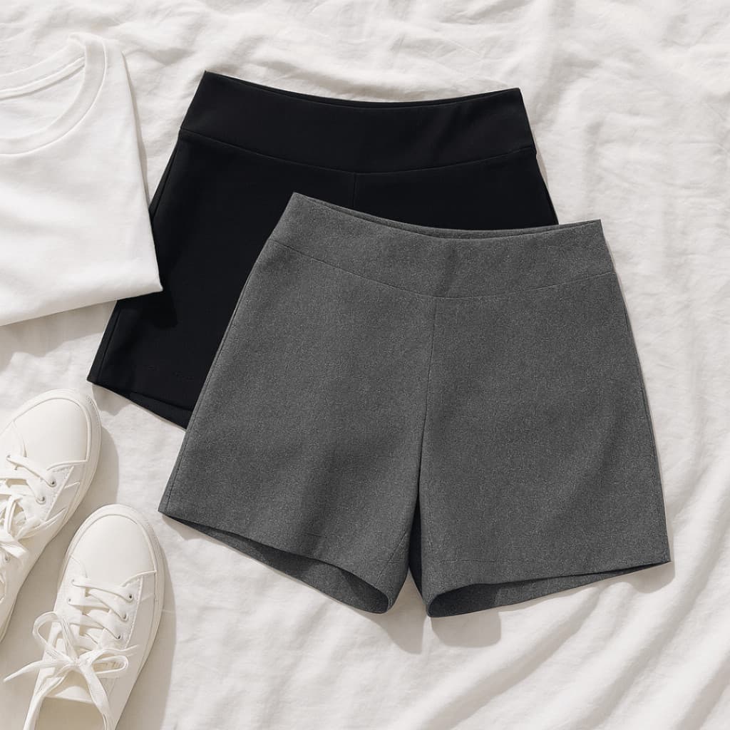 ShortS legging Suplex lycra Academia Fitness praia verão Short Feminino Curto liso preto