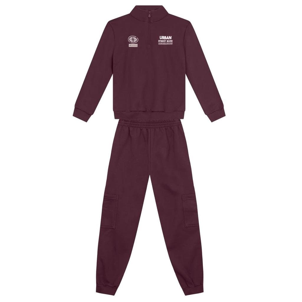 Conjunto infantil menino em moletom Brandili
