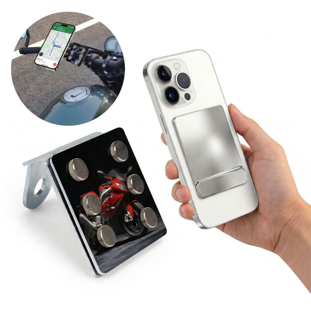 Suporte De Celular Para Moto Magnético Imã Forte Universal Seguro