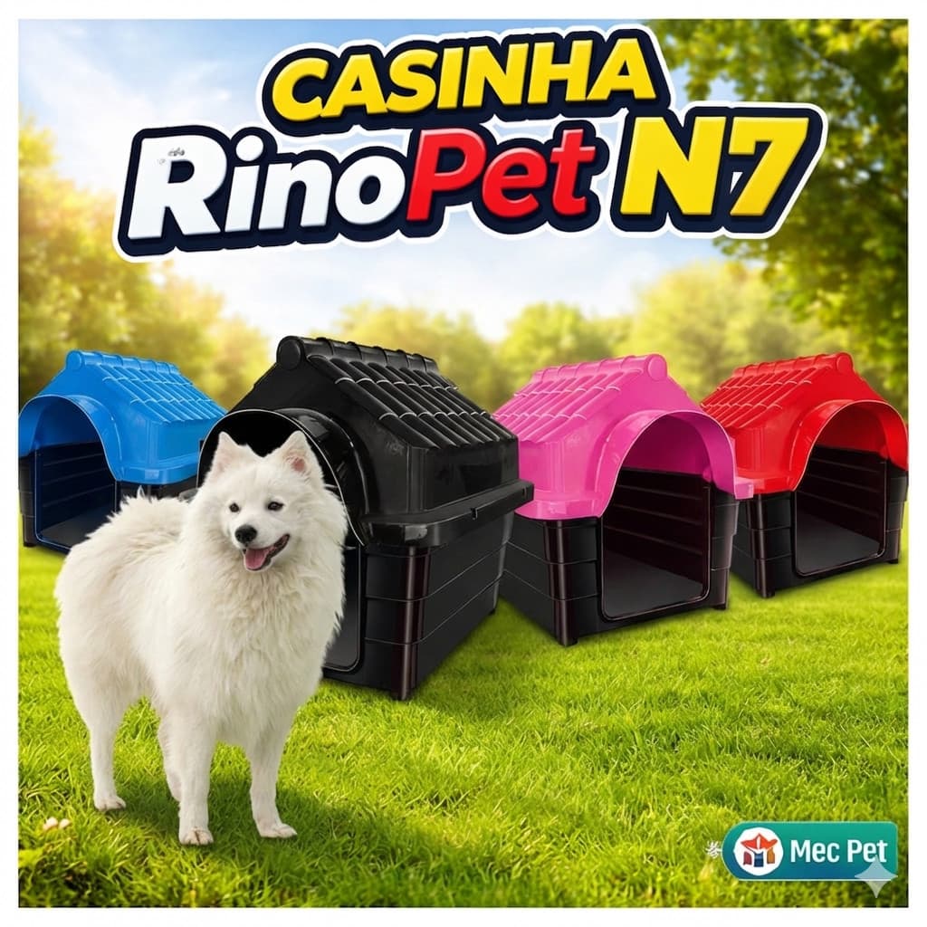Casa Casinha Plastica De Cachorro Cães N7 Desmontável