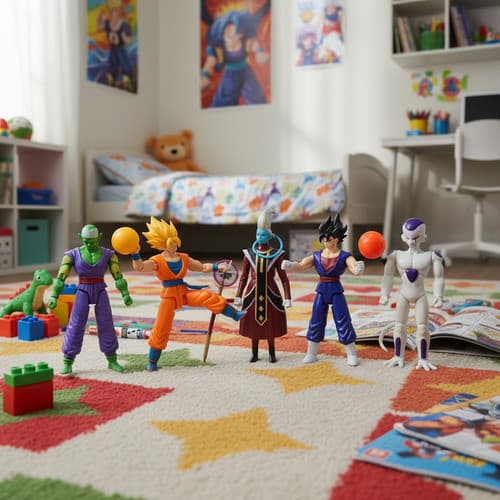 Kit 5 Bonecos Dragon Ball Z Articulados Goku Freeza 14 Cm Coleção nova