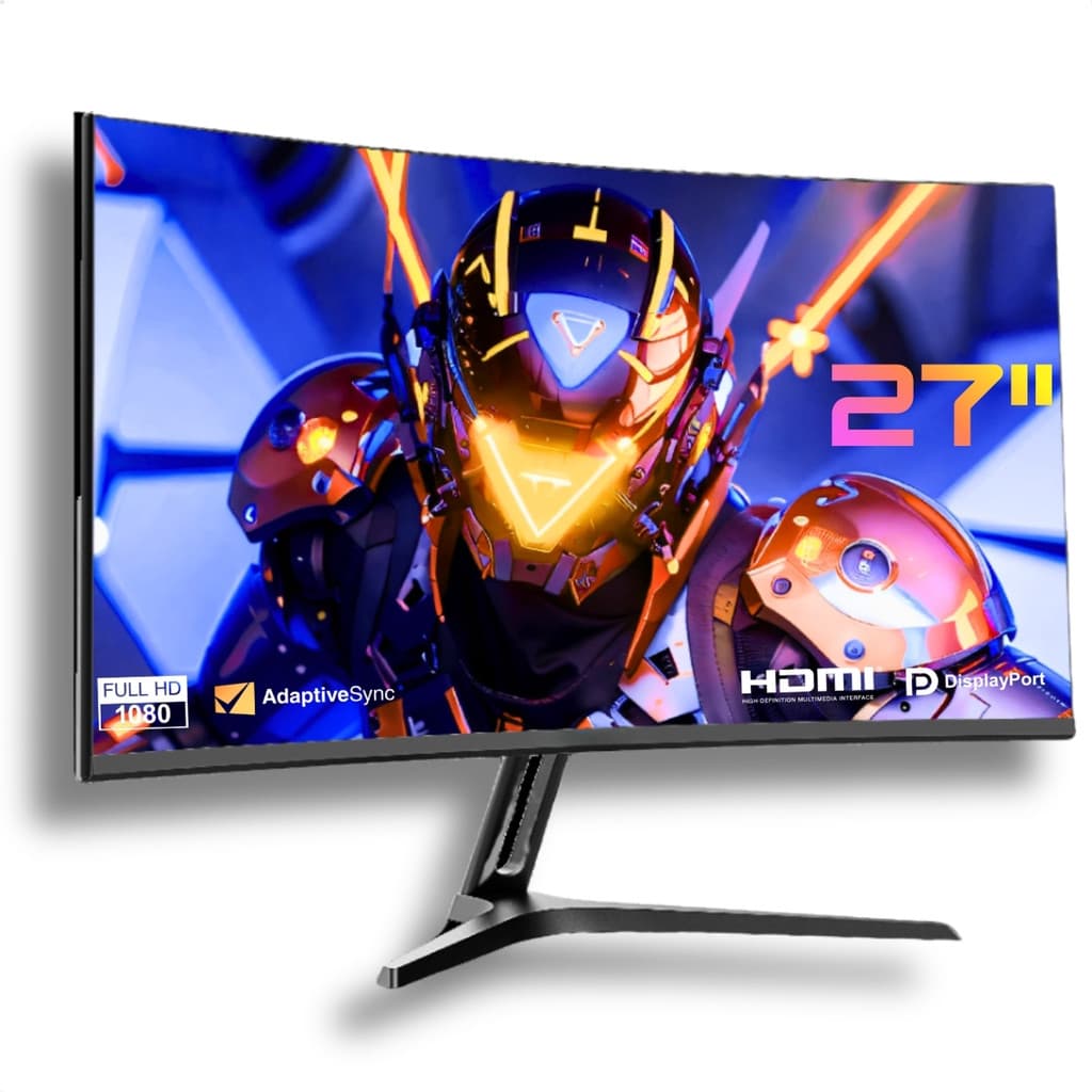 Monitor Gamer Curvo 27" FULL HD Duex VA 240Hz 1ms FreeSync G-Sync HDMI DP Preto DXMO27CF240S