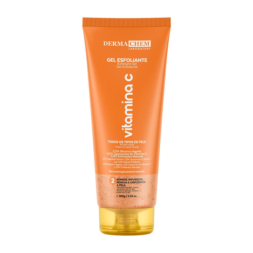 Gel Esfoliante Facial Anti-Idade Vitamina C 100g