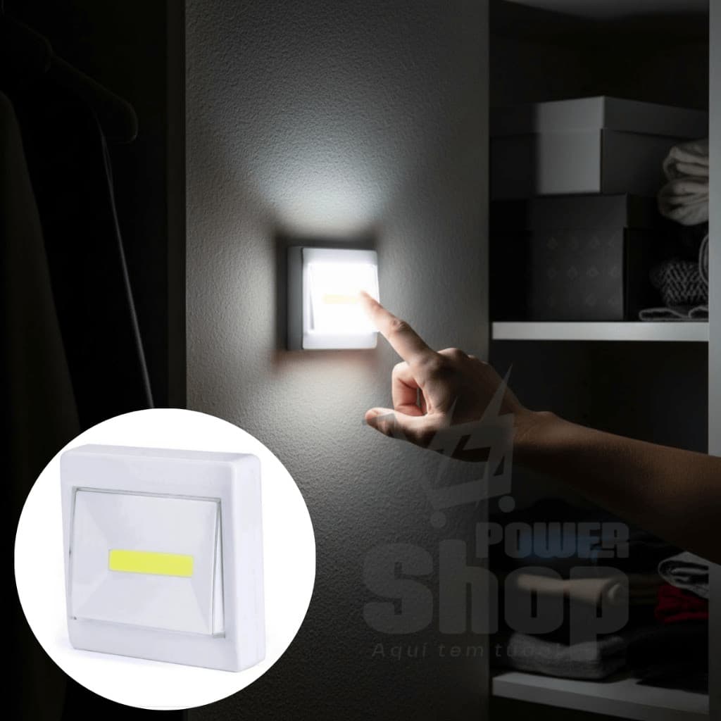 Luminária Led Luz de Interruptor Led de Segunda Geração - Portátil Sem Fio C/Imã