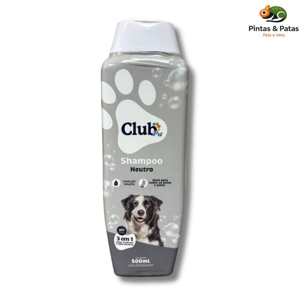 Shampoo Neutro para cães e gatos Club Pet 500 ml